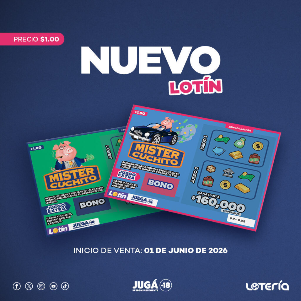 Boleto Mister Cuchito entre los juegos de Lotín disponibles